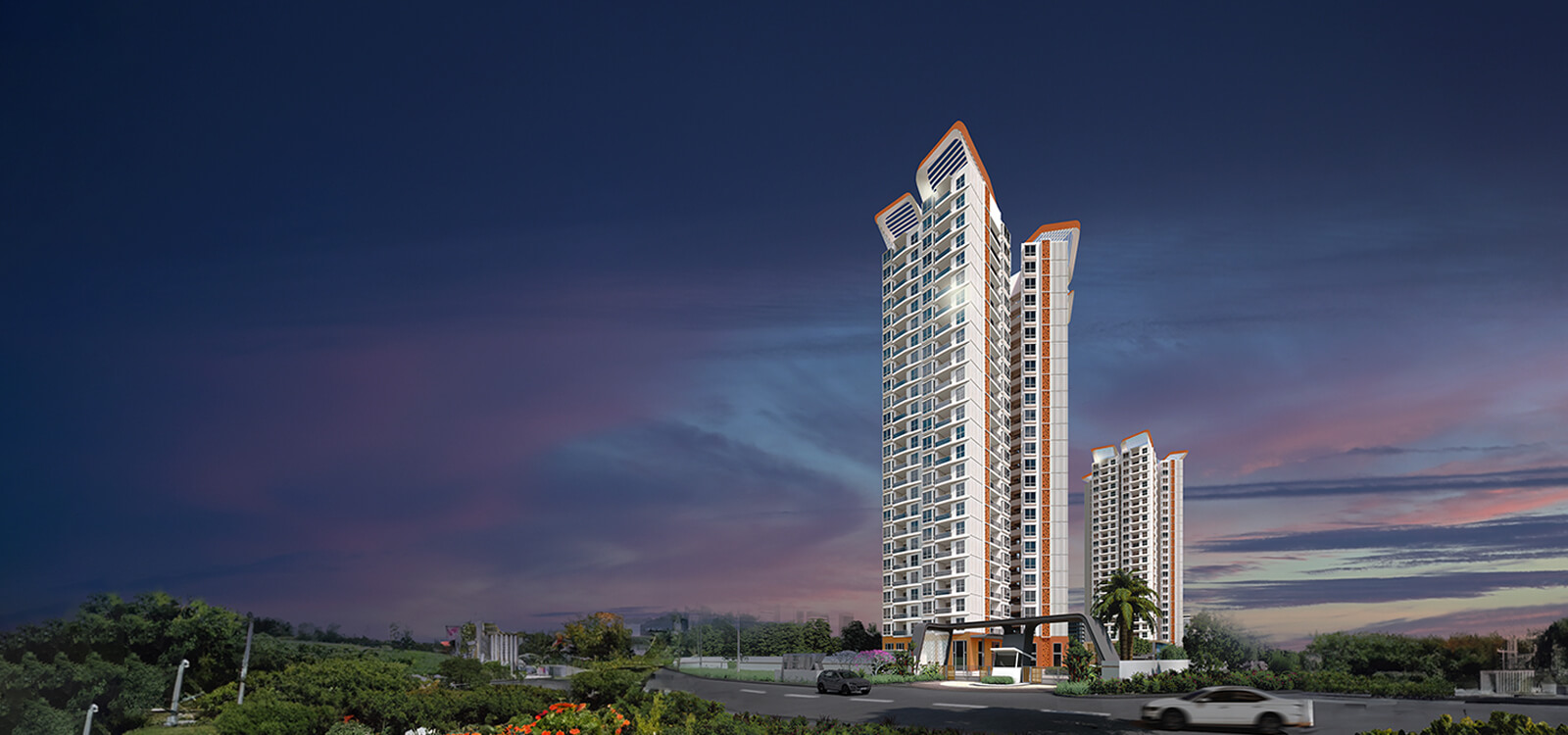 Mahendra Arto Helix - Luxury 2BHK & 3BHK Flats in Electronic City Bangalore - Elevation View